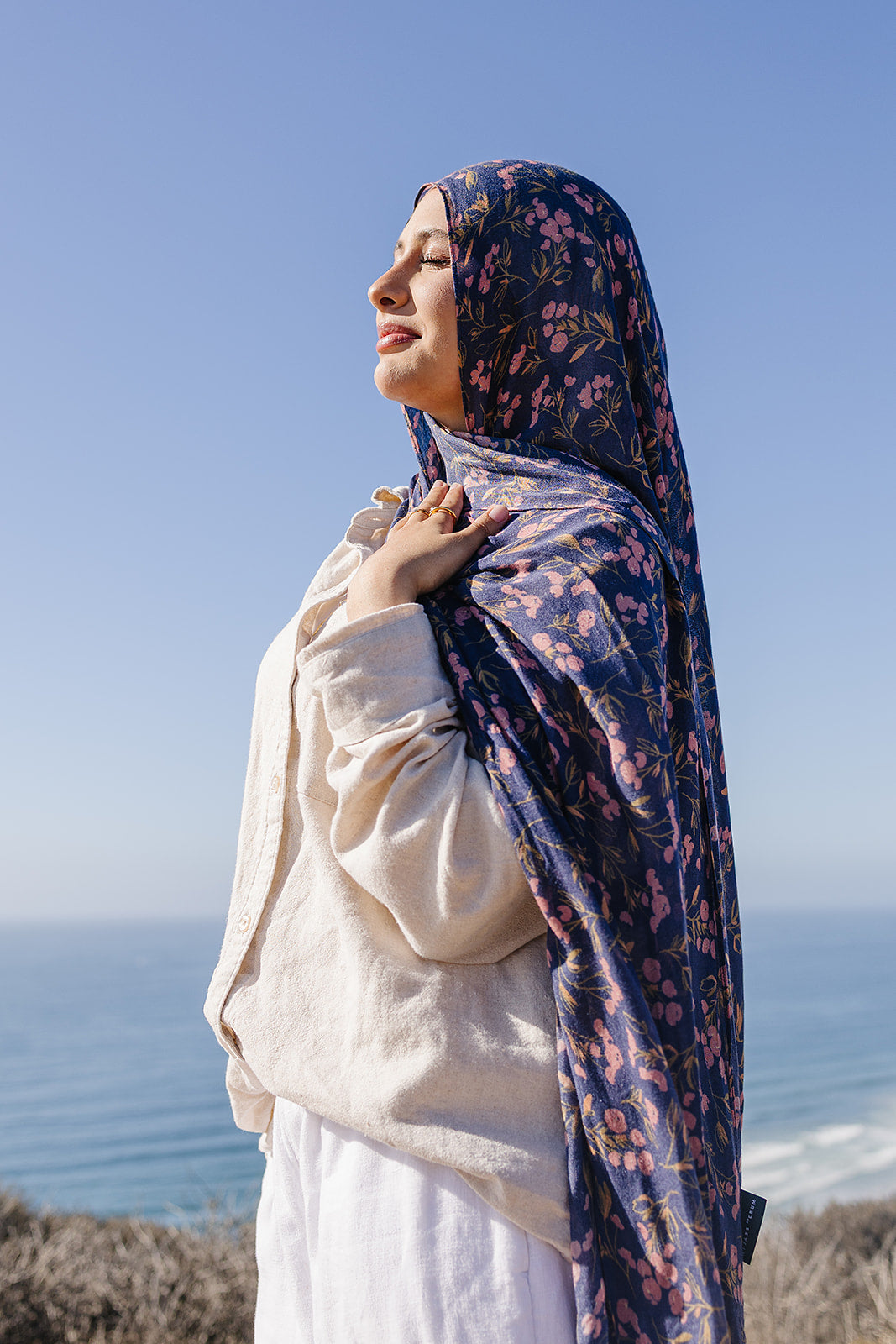 Bamboo Printed Modal Hijab - Flower Field