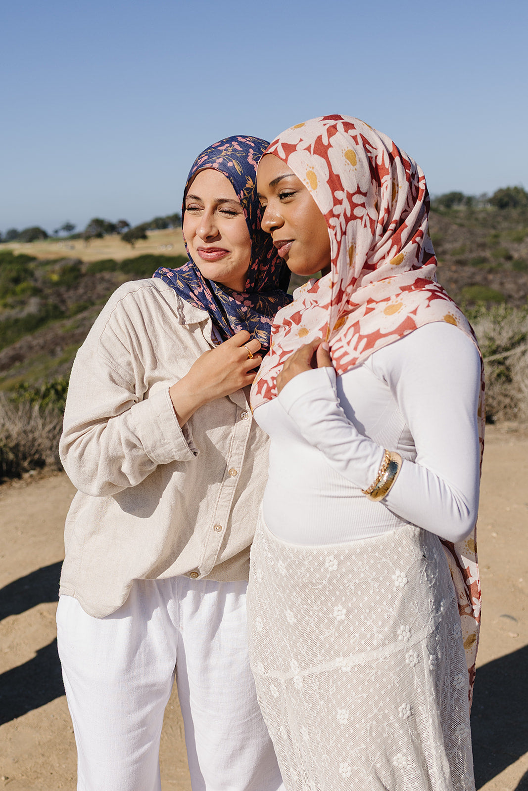 Bamboo Printed Modal Hijab - Clay Blooms