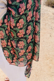 Bamboo Printed Modal Hijab - Floral Drape