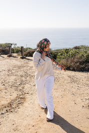 Bamboo Printed Modal Hijab - Floral Drape
