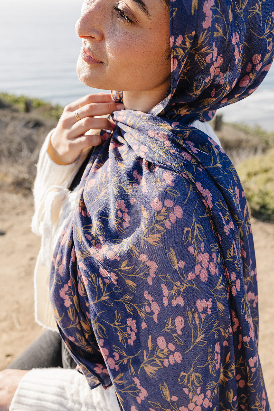 Bamboo Printed Modal Hijab - Flower Field