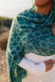 Bamboo Printed Modal Hijab - Alhambra Green