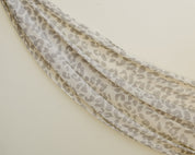 Bamboo Printed Modal Hijab - Leopard Cream