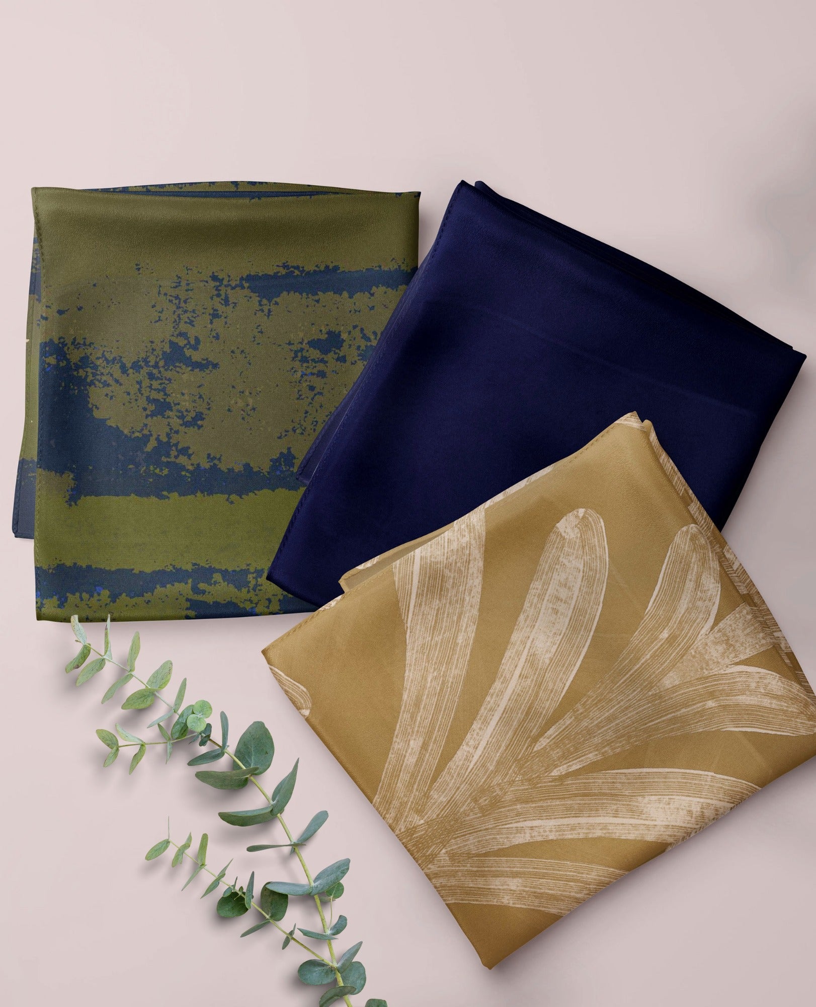 Midnight Palms Bundle - printed and premium modal hijab scarves collage